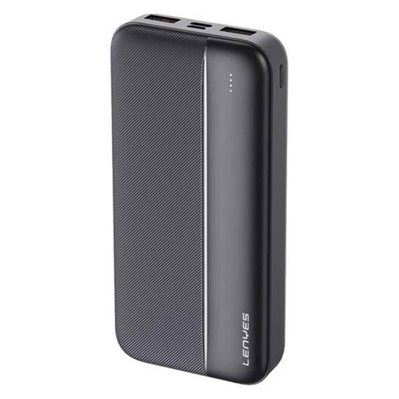 Зовнішній акумулятор Power bank 20000mAh з USB, Lenyes PX263 / Повербанк із швидкою зарядкою | Зображення 3