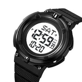 Військовий тактичний годинник SKMEI 2010BKWT BLACK-WHITE, Армійський годинник протиударний, Модний QF-441 чоловічий годинник
