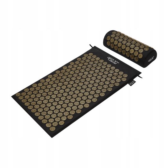 Килимок акупунктурний з валиком 4FIZJO Classic Mat Аплікатор Кузнєцова Black/Gold (P-5907739314987) | Зображення 4
