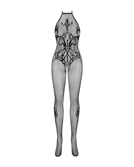 Комбінезон у сіточку Obsessive G308 з відкритим доступом, чорний, S/M/L чорний Sex Aura | Зображення 3