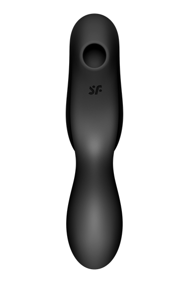 Подвійний вібратор із вакуумною стимуляцією SATISFYER CURVY TRINITY 2 чорний Sex Aura | Зображення 6