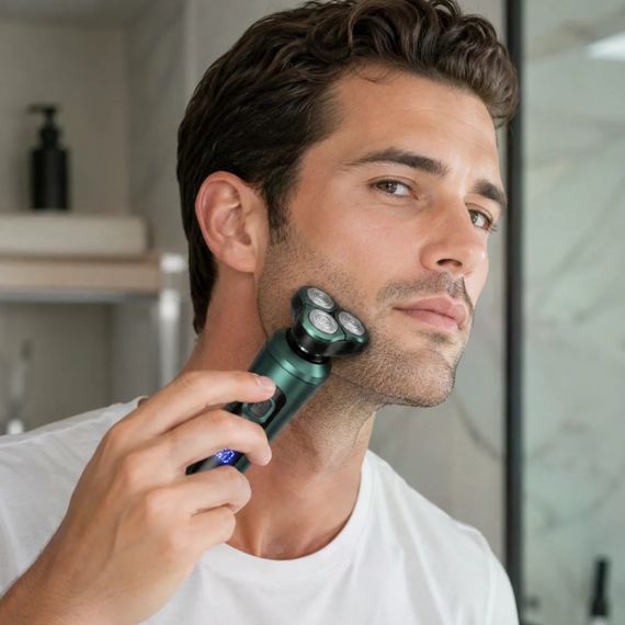 Электробритва 4 в 1 Shaver 9D зеленая | Зображення 1
