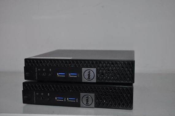 Неттоп Dell OptiPlex 3046 Micro USFF / Intel Core i5-6500T (4 ядра по 2.5 - 3.1 GHz) / 16 GB DDR4 / 500 GB SSD / Intel HD Graphics 530 / Блок питания / Windows 11 Pro б/в + Подарунок USB-накопичувач 32 ГБ | Зображення 1