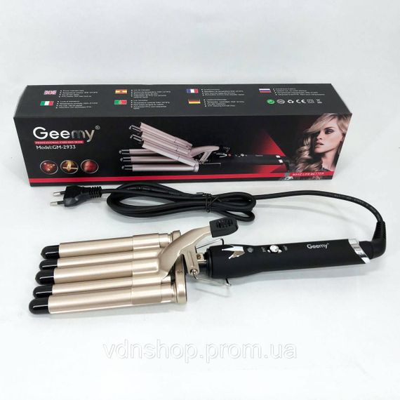 Щипцы для завивки волнистых волос, Плойка для волос стайлер Плойка локонов и утяжки UT-18 | Зображення 3