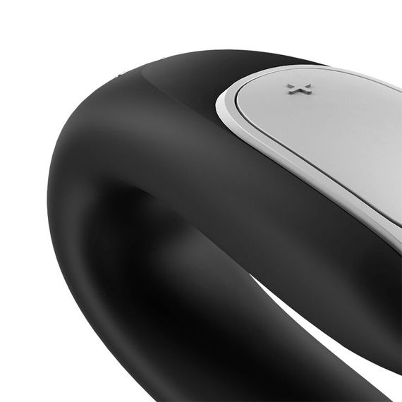 Смартвібратор для пар Satisfyer Double Fun (Black) з пультом ДК | Зображення 3
