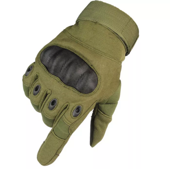Рукавиці тактичні Primo Carbon повнопалі, сенсорні, розмір L - Army Green | Зображення 5