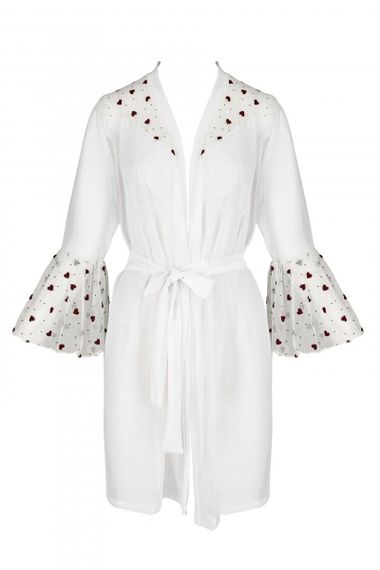 Воздушный пеньюар Passion LOVELIA PEIGNOIR 2XL/3XL Белый | Зображення 4