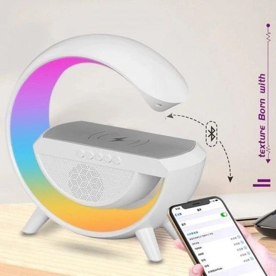 Портативна Bluetooth-колонка нічник із бездротовою зарядкою BT 2301 | Зображення 6