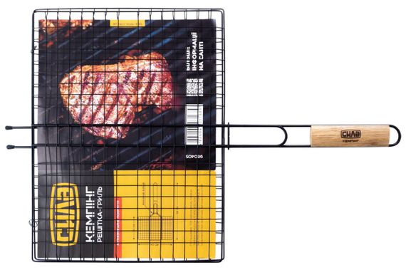 Решетка-гриль плоская с антипригарным покрытием (58x40x30см) СИЛА | Зображення 1