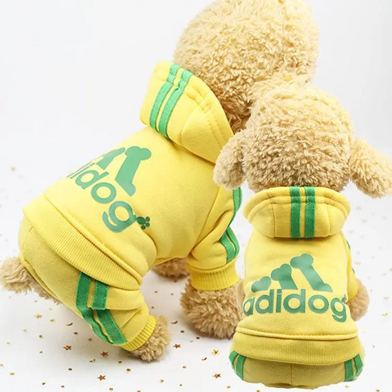 Костюм спортивний для собак Adidog  жовтий XL | Зображення 4