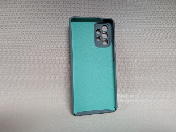 Чохол для Samsung Galaxy A72 / Самсунг Гелаксі А72, силіконовий, матовий, з логотипом, сірий | Зображення 1