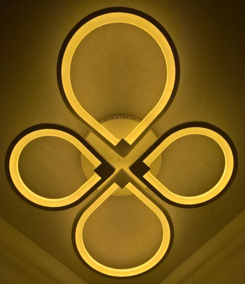 Люстра світлодіодна стельова LED світильник для квартири на стелю лед 25150 Білий 13х57х73 см. | Зображення 1