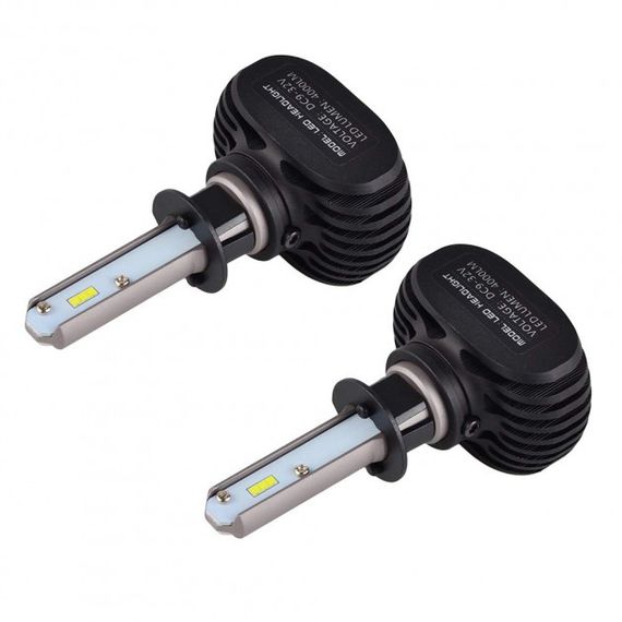 Лампы светодиодные LED в авто сверхяркие 8000lm с цоколем H3 мощностью 50W и цветовой температурой 6500K XPRO COKOL LED S1-H3 комплект 2 шт | Зображення 4