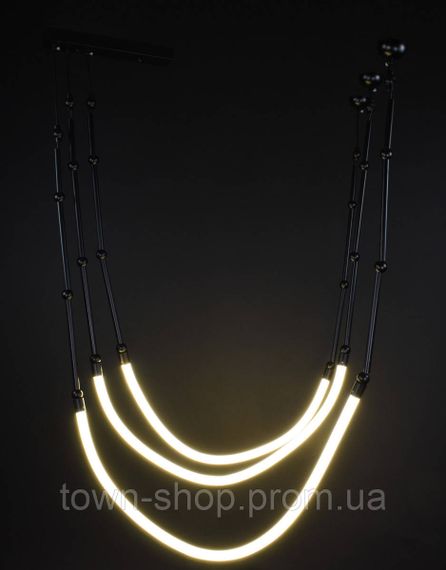 Люстра потолочная LED MBJ1-95*200-3-bk-k Черный 50-130х80х80 см. | Зображення 5
