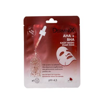Маска-патч для лица с AHA+BHA кислотами Derminix 25 г