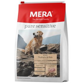 Корм Mera Pure Sensitive Dog Senior Truthahn & Reis с индейкой для пожилых собак всех пород 12.5 кг