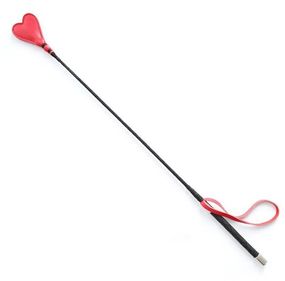 Стек DS Fetish Crop heart red leather