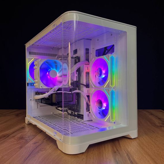 Збірка на замовлення: ігровий ПК GameMax Hype-M White Tower / AMD Ryzen 5 7500F (6 (12) ядер по 3,7 - 5,0 ГГц) / 32 ГБ DDR5 / 1000 ГБ SSD M.2 / nVidia GeForce RTX 5060, 8 ГБ GDDR7, 128-bit / 650 Вт | Зображення 3