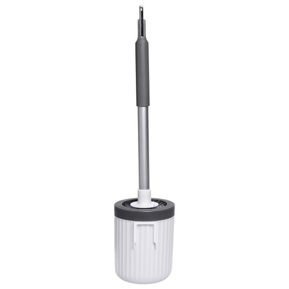 Ершик для чистки туалета с подставкой 48 (см) ерш щетка для мытья унитаза Серый HP-35015-29G | Зображення 1