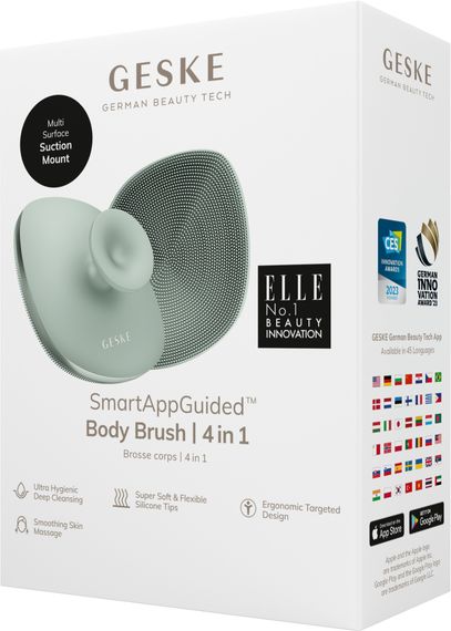 Щетка для тела GESKE Body Brush metal 4в1 starlight, Зеленый | Зображення 7