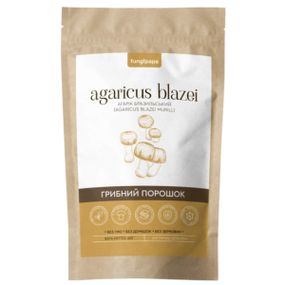 Грибний комплекс Fungipapa Агарік бразильський (Agaricus blazei Murill) - грибний порошок 60 г /30 порцій/