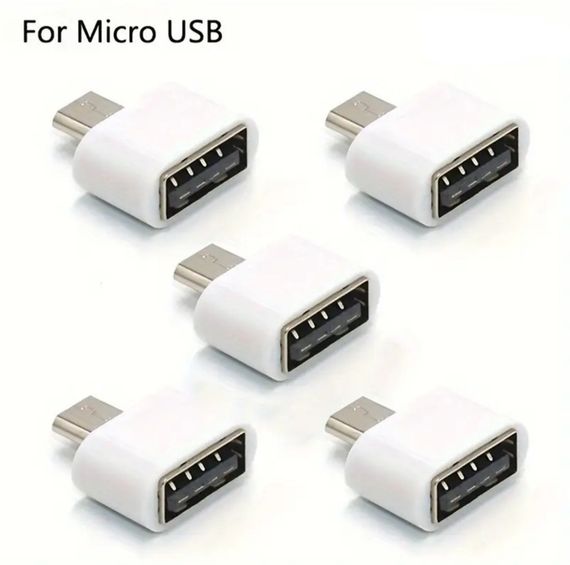 Універсальний адаптер Micro USB до USB, для планшетів, ПК, телефонів. Білий | Зображення 3