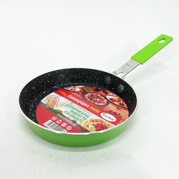 Сковорода зручна для приготування Con Brio CB-1414 14 см, Зручна сковорода для дому DU-59