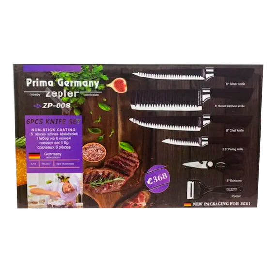 Набір ножів Zepter ZP-008 6 предметів