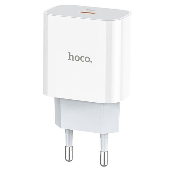 СЗУ 110-240V HOCO C76APlus, USB-C, PD20W, PPS, QC3.0, White | Зображення 2