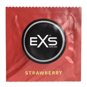 Презерватив - EXS Strawberry Flavour Condom, 1 шт.