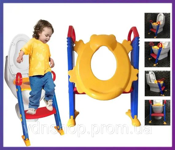 Дитяче сидіння на унітаз із приставними сходами Froggie | Зображення 2