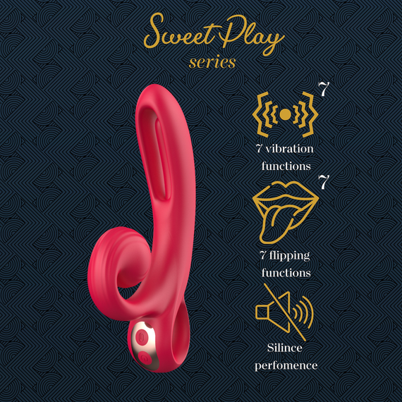 Вібратор - кролик з язичком Sweet Play Sex Aura | Зображення 8