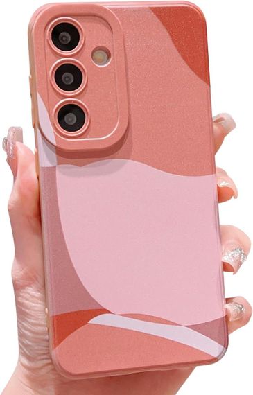 Чехол HZLFCZL для Samsung Galaxy S24, симпатичный эстетичный художественный расписной объектив, защита телефон