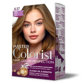 Краска для волос Master Colorist 8.37 Песочный Ливеста 2x50 мл+2x50 мл+10 мл