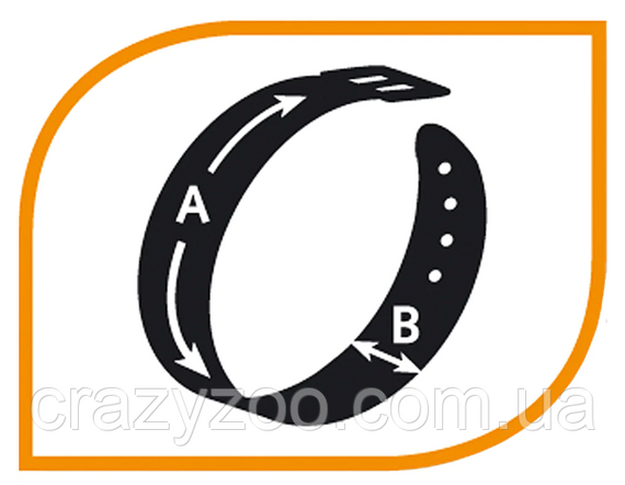 Ошейник для собак Ferplast Daytona Deluxe C25/45 нейлоновый коричнево-чёрный 2.5х37-45 см 77202212 | Зображення 3