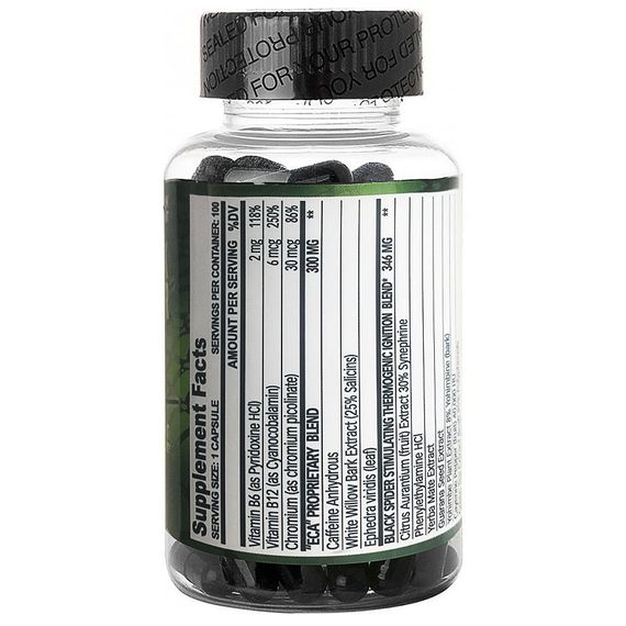 Жироспалювач Black Spider 100 caps | Зображення 1