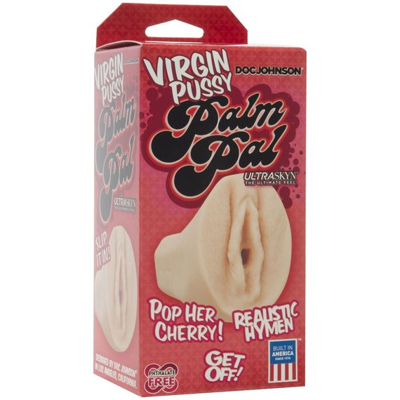 Мастурбатор-вагіна незайманої Doc Johnson Virgin Pussy Palm Pal - ULTRASKYN | Зображення 1