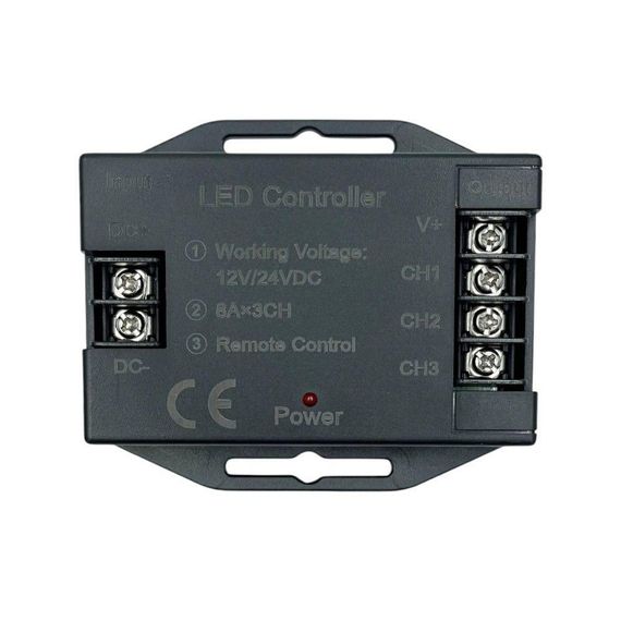 Димер OEM D-24RF8-T-B (8A*3кан) DC12-24V чорний | Зображення 1