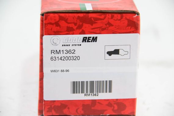 Колодки передні гальмівні W631 88-96, GOODREM (RM1362) | Зображення 2