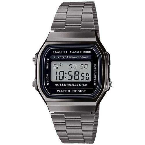 Мужские наручные часы Casio Collection A168WEGG-1AEF оригинальные японские со стальным браслетом