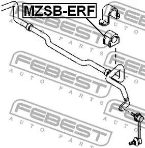 Втулка стабілізатора переднього Mazda CX-7 06-, FEBEST (MZSBERF) | Зображення 3