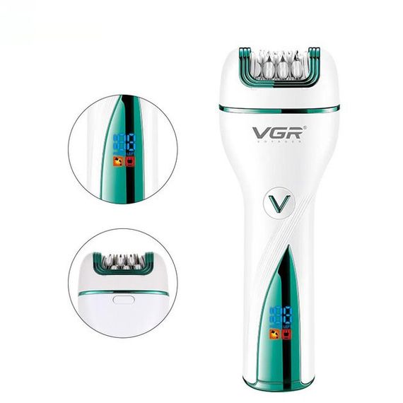 Епілятор акумуляторний жіночий 3 в 1 VGR V-728 Бездротовий електроепілятор пемза бритва для ніг і рук | Зображення 5