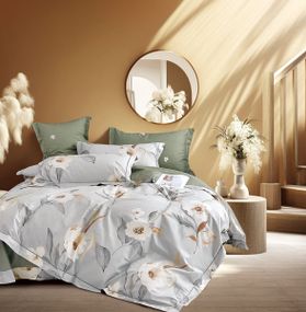 Комплект постільної білизни Soho Євро Studio 200х230 см Floret Grey