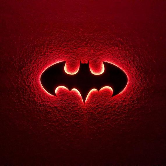 Панно декоративная картина на стену Бэтмен LED 16 цветов телефон 500х260 acr-p000151