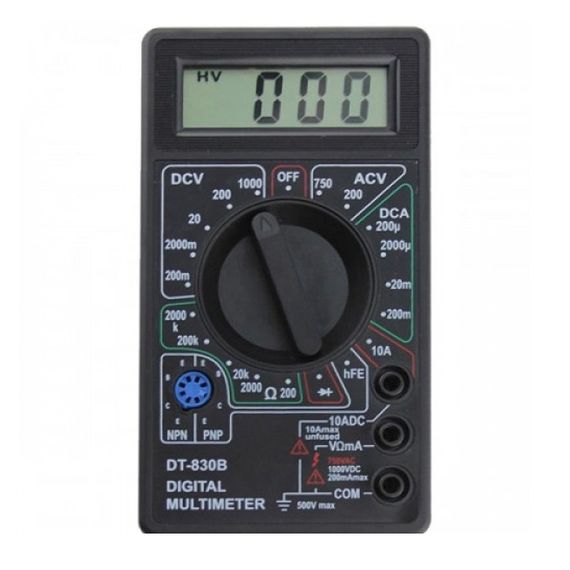 Цифровий мультиметр тестер Digital DT-830B, тестер для вимірювання напруги, якісний мультиметр | Зображення 5