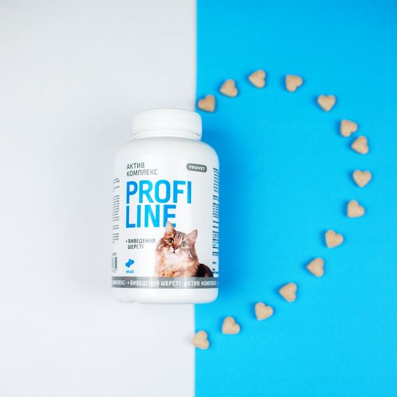 Витамины Provet Profiline для кошек, Актив Комплекс + вывод шерсти, 180 таб. | Зображення 2