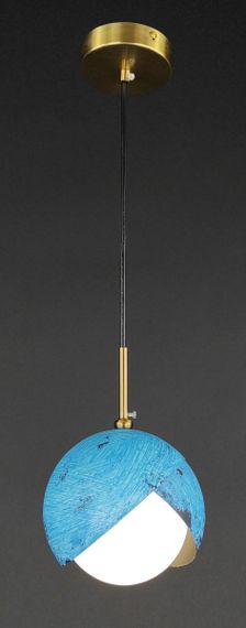 Люстра підвісна на 1 лампочку 27707 Латунь 30-180х15х15 см. | Зображення 1