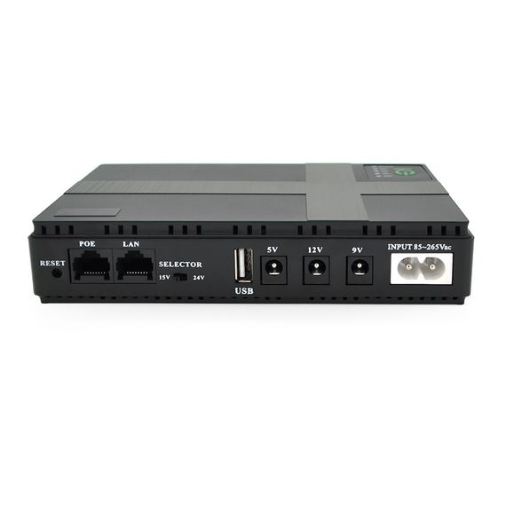 UPS-18W для роутеров/коммутаторов/PON/POE-430, 5//9/12V, 1/2A, Li-ion 8800MAh, Black, BOX | Зображення 6