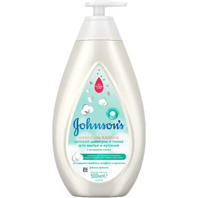 Детский шампунь Johnson’s baby пенка Нежность хлопка 5300 мл (3574661427997)