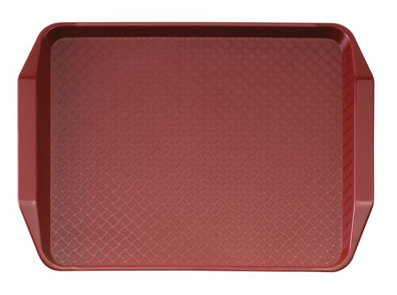 Прямокутний піднос з ручками 30х43 см, Cambro (США), клюквенный | Зображення 1
